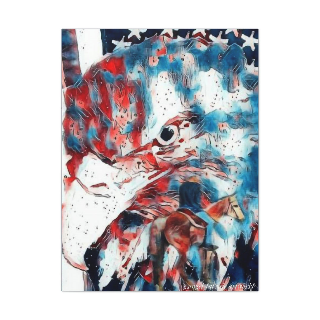 America Strong and Free Canvas Gallery Wraps