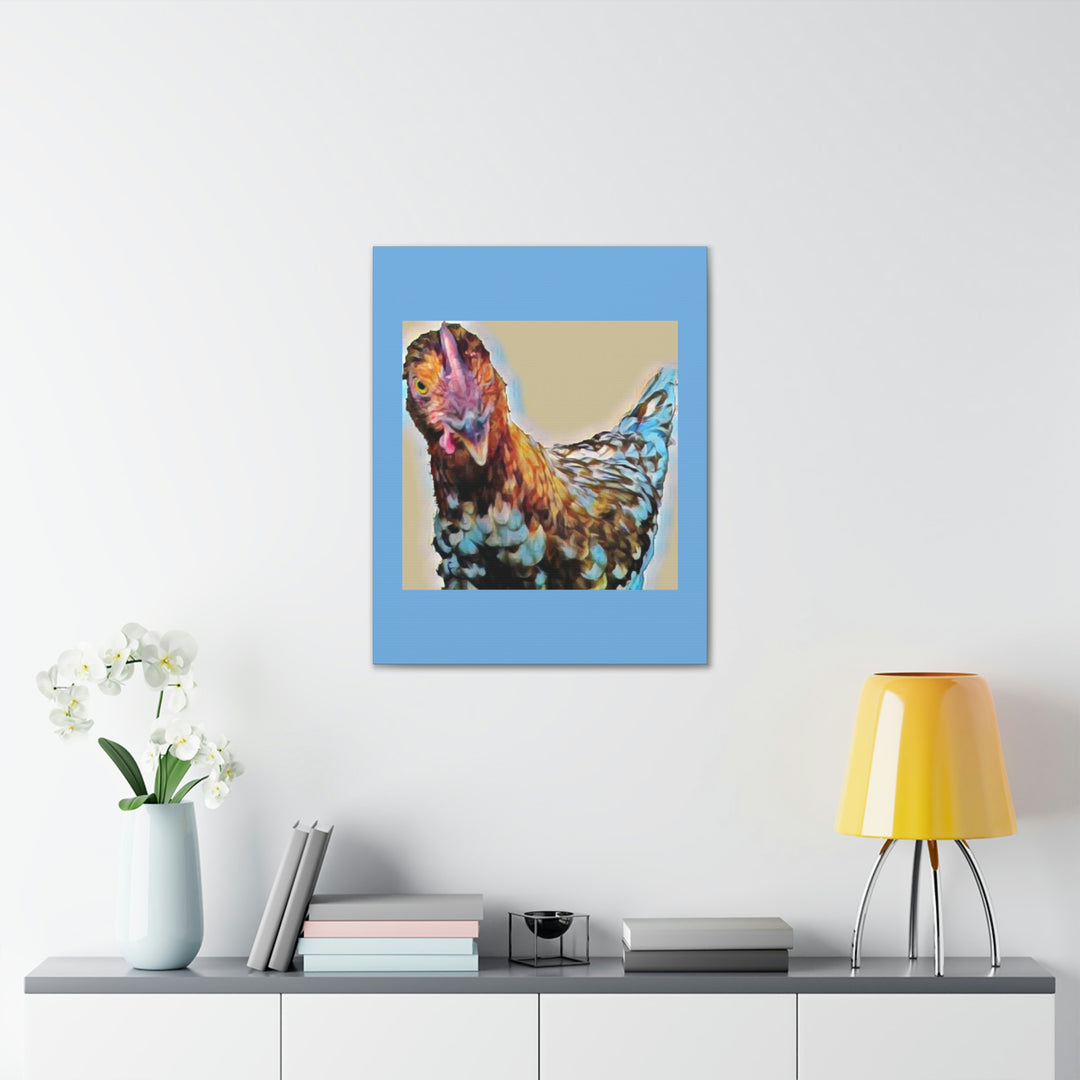 Spot the Hen on Canvas Gallery Wraps