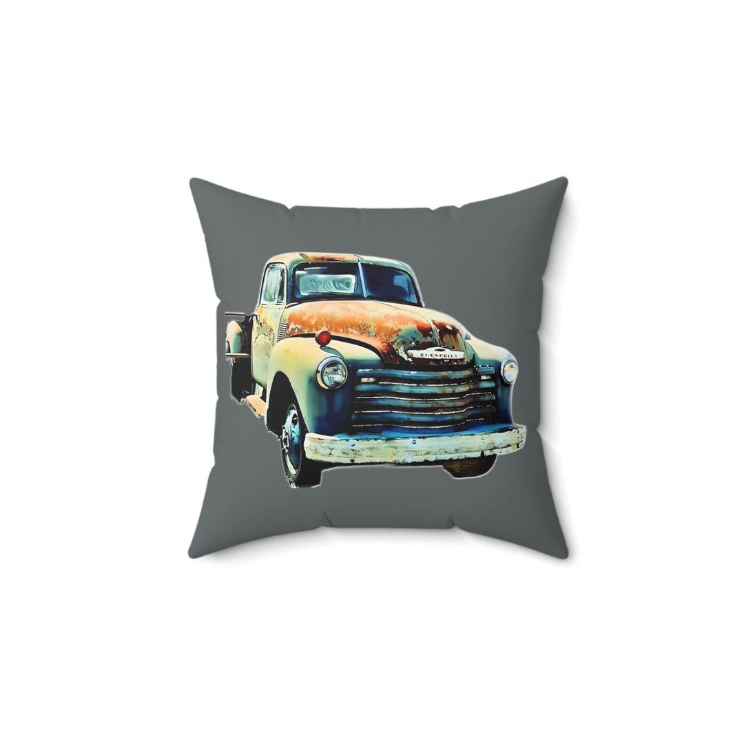1953 Antique Truck Faux Suede Square Pillow