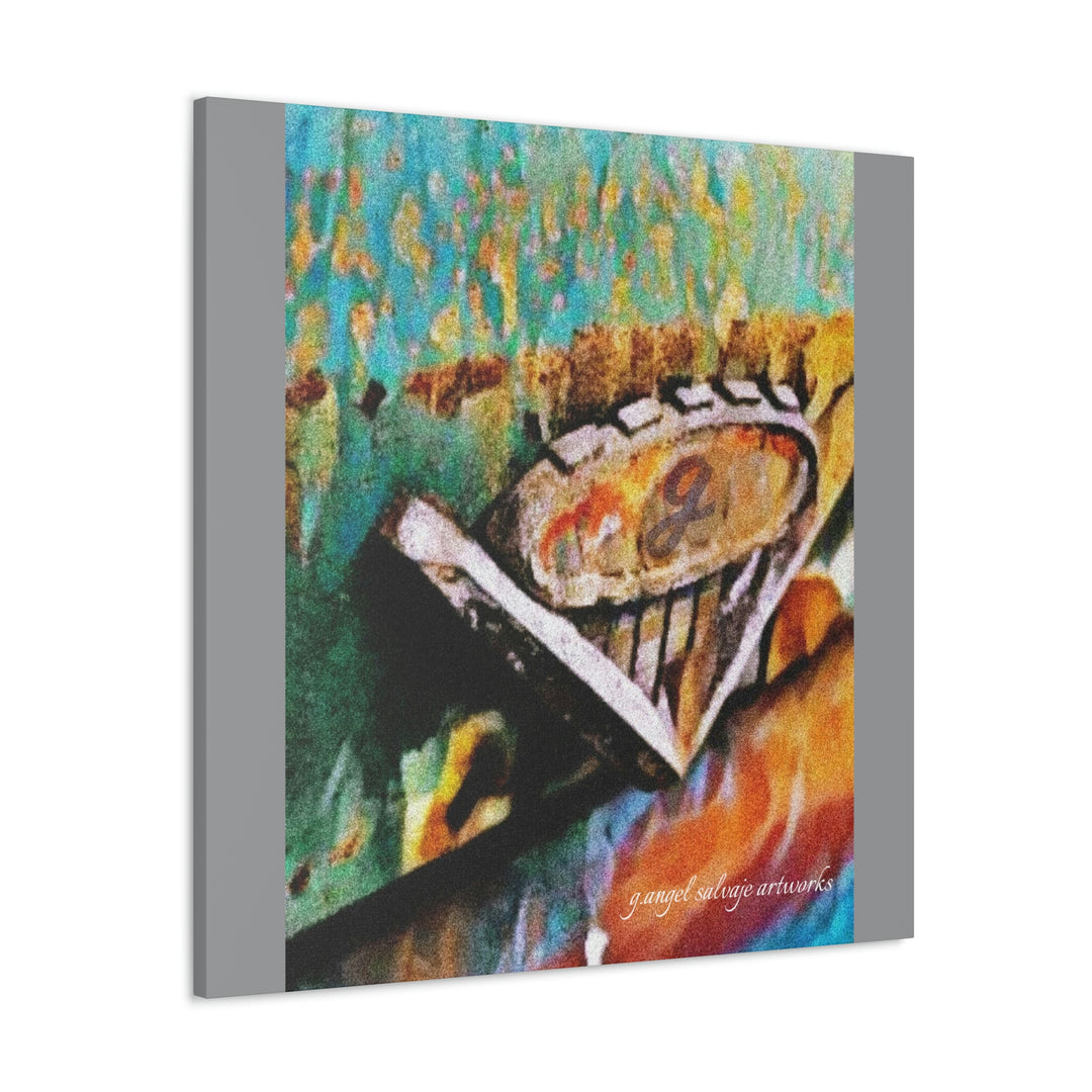g's '63 V6 emblem on Canvas Gallery Wraps