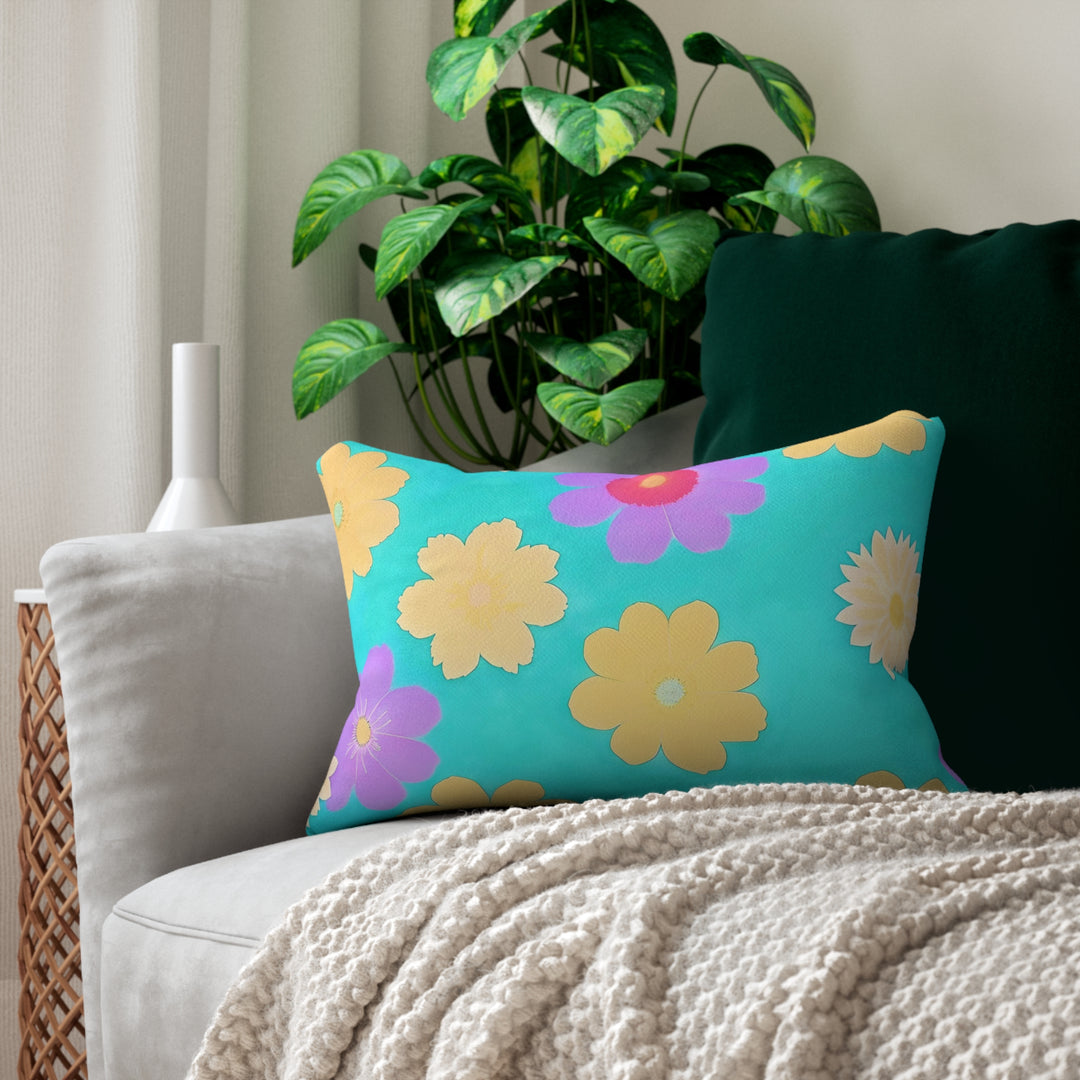 Flower power style 5 Spun Polyester Lumbar Pillow