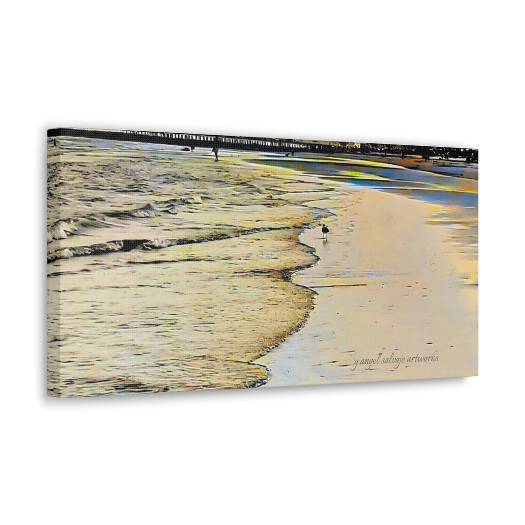 Galveston Strut Landscape Canvas Gallery Wraps