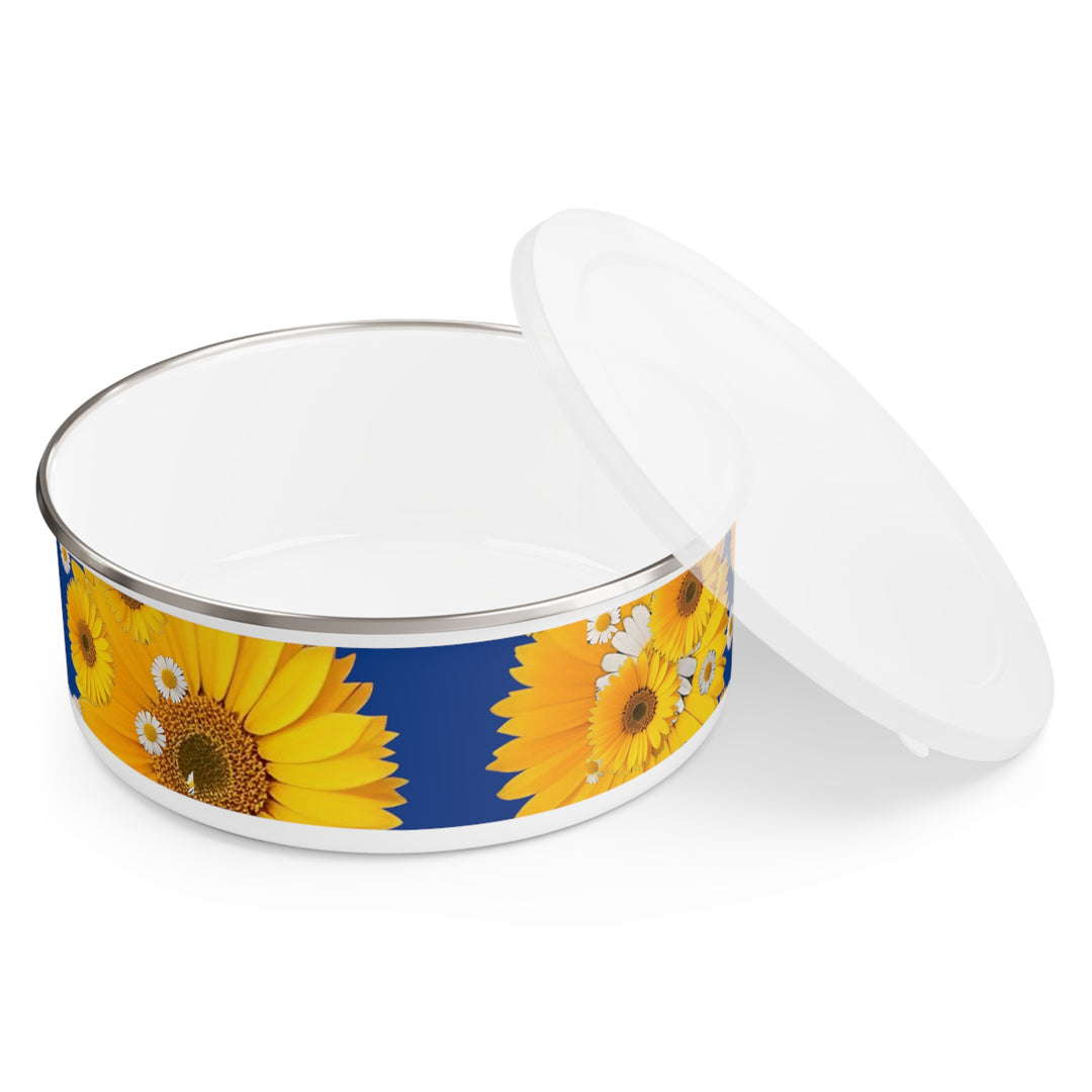 Blue and Yellow Fleury Enamel Bowl