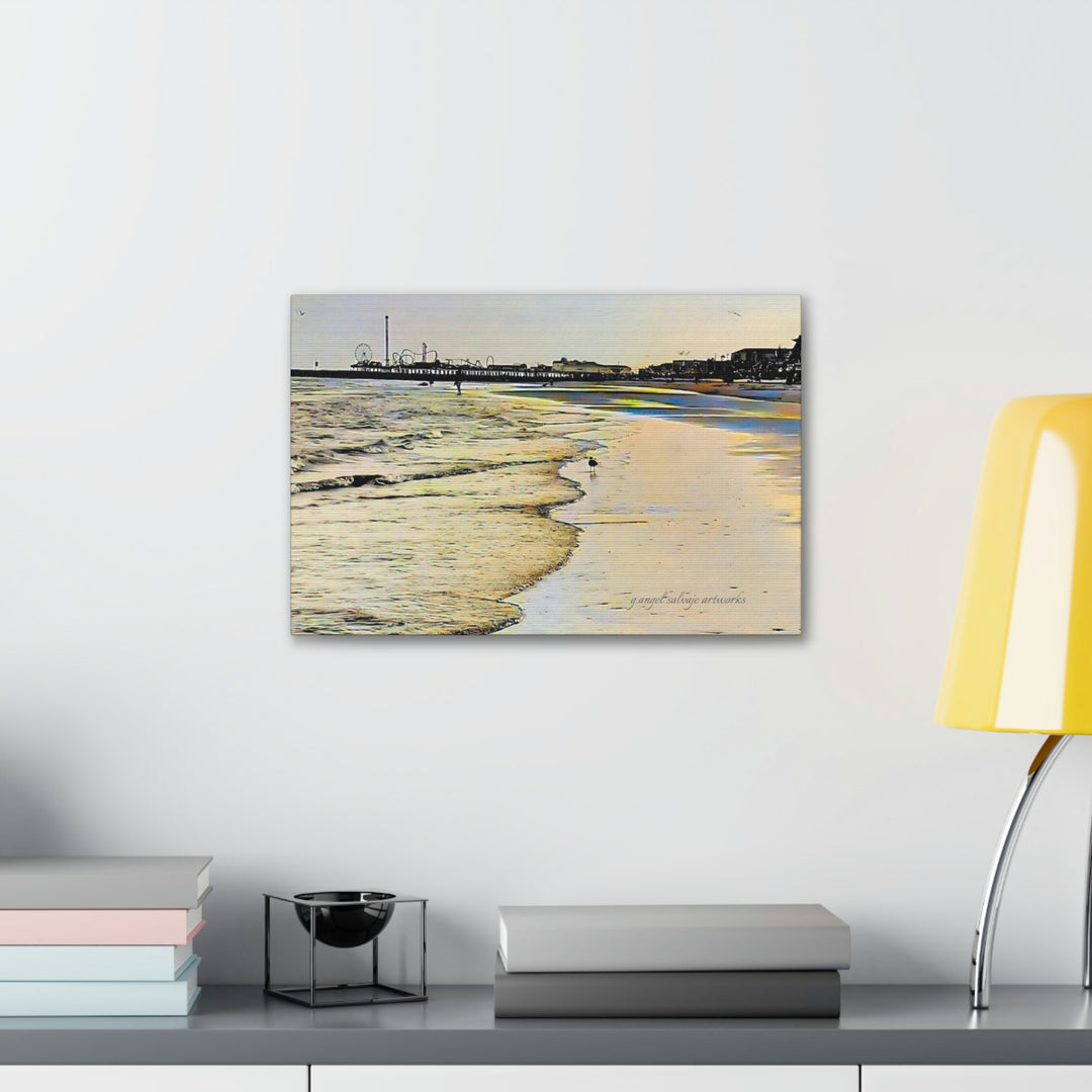 Galveston Strut Landscape Canvas Gallery Wraps