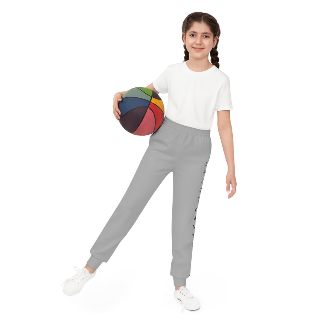 Light Grey Sassy Pants Youth Joggers (AOP)