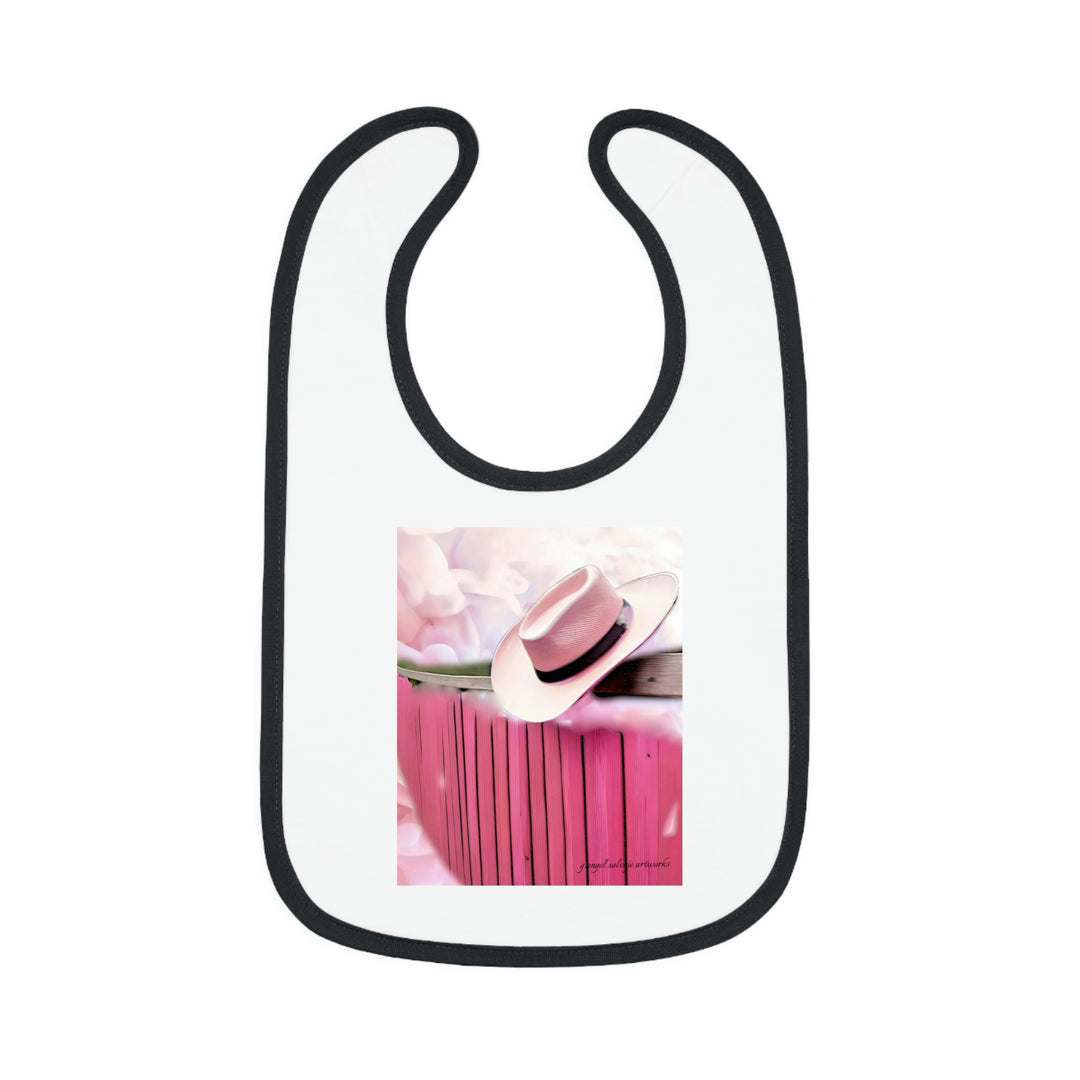 Marielle Inspired Baby Contrast Trim Jersey Bib