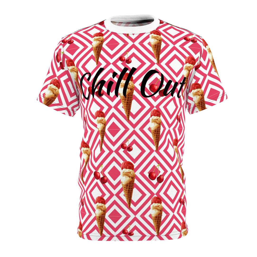 Chill out ice cream Unisex Cut & Sew Tee (AOP)