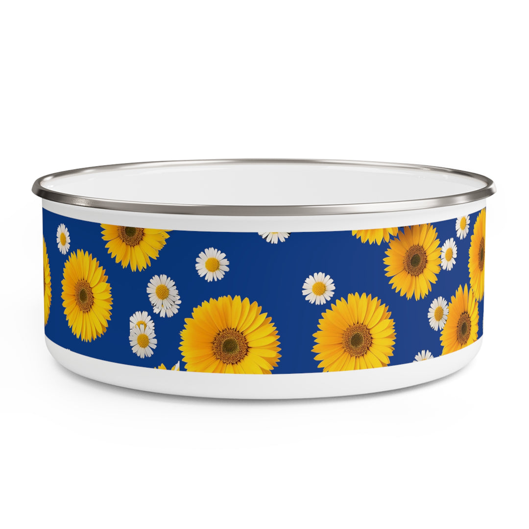 Blue and Yellow Fleury Enamel Bowl