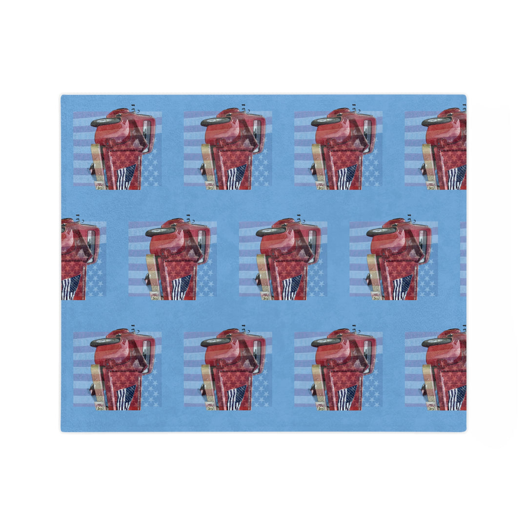 Triple 1956 Ford Truck Velveteen Minky Blanket