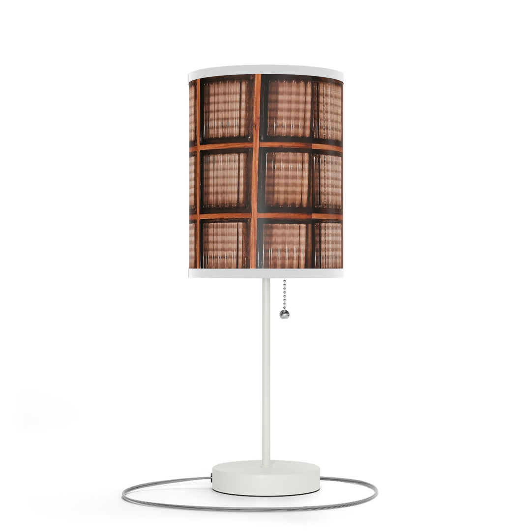 Wood and Glass design Lamp on a Stand, US|CA plug
