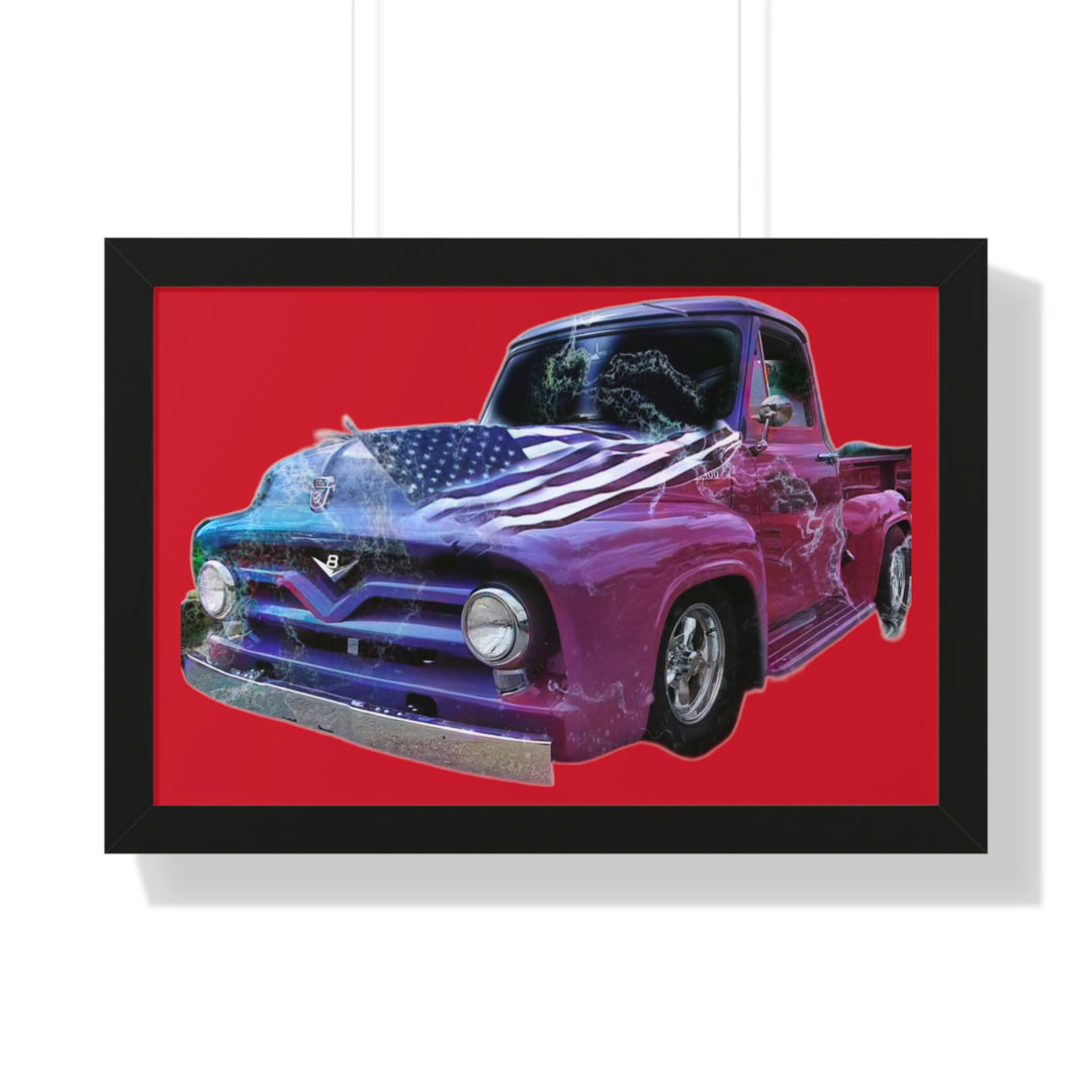 1956 Ford Truck Framed Horizontal Poster