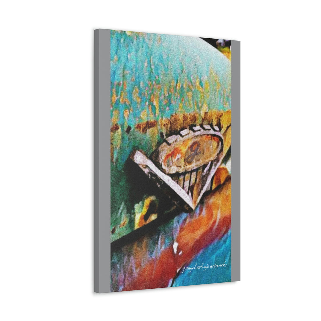 g's '63 V6 emblem on Canvas Gallery Wraps