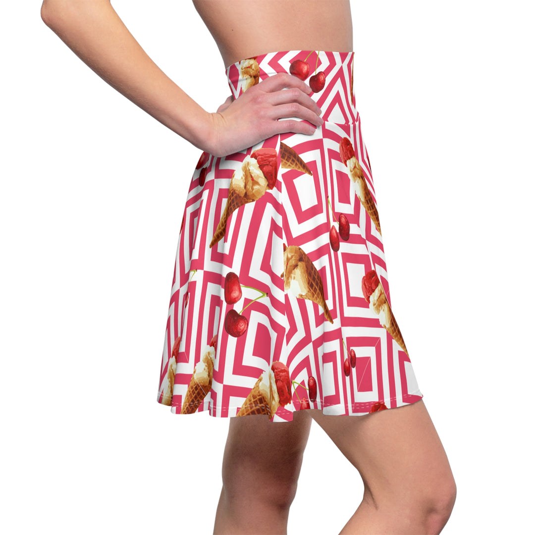 Chill out  ice cream Women's Skater Skirt (AOP)