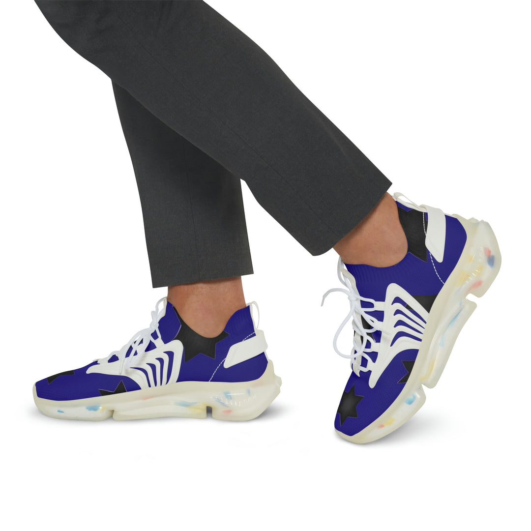 Gatlin'sBlue w/black stars Mesh Sneakers