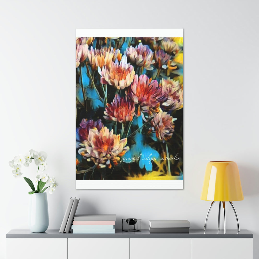 Corinthian Mums Canvas Gallery Wraps