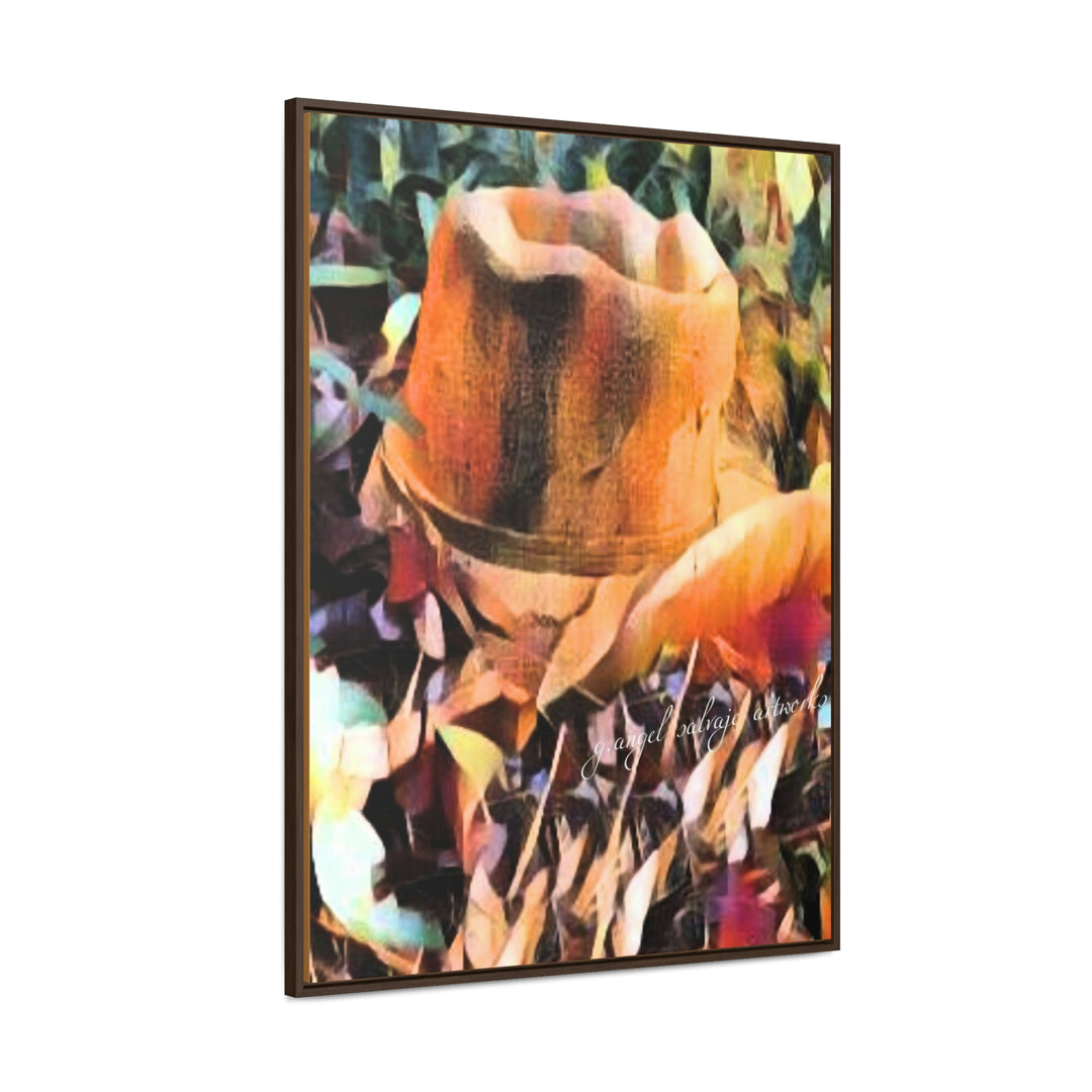 A Man's Hat Gallery Canvas Wraps, Vertical Frame