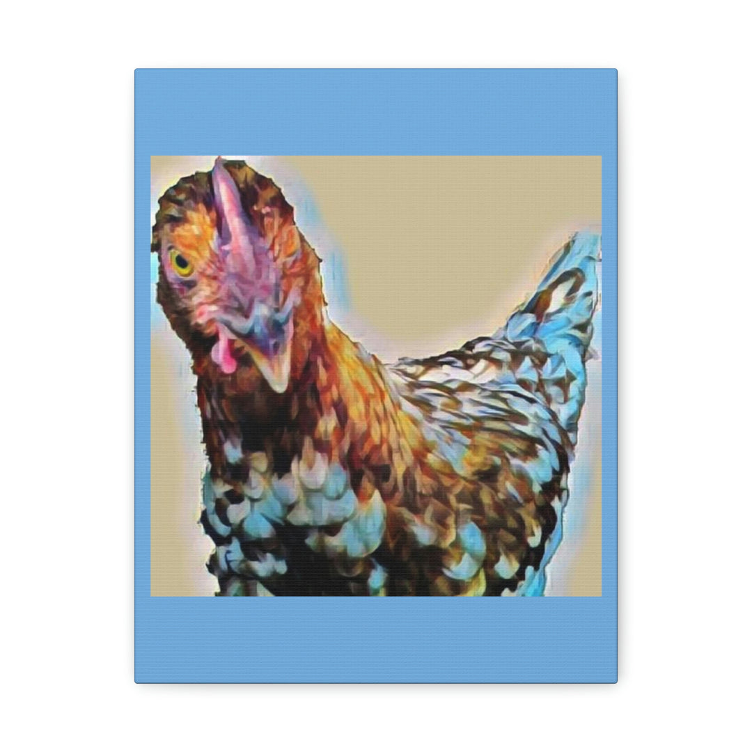 Spot the Hen on Canvas Gallery Wraps