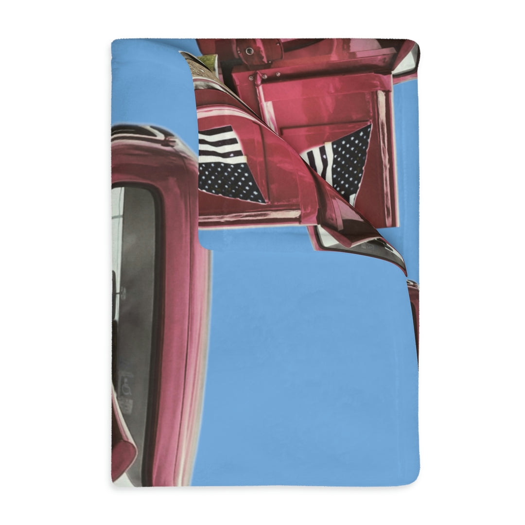 1956 Fat Bottom Ford Velveteen Minky Blanket (Two-sided print)