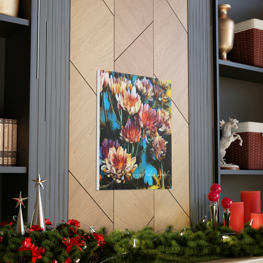 Corinthian Mums Canvas Gallery Wraps