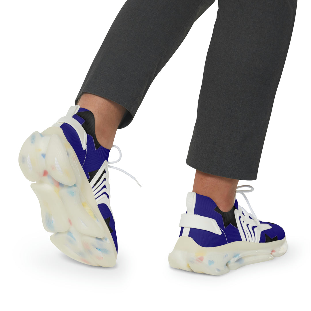 Gatlin'sBlue w/black stars Mesh Sneakers