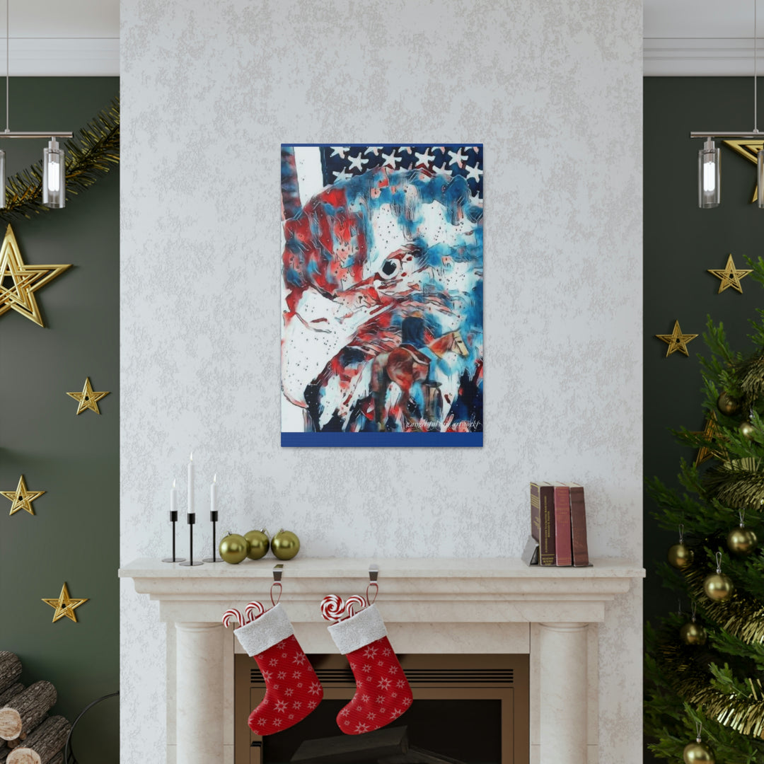 America Strong and Free Canvas Gallery Wraps