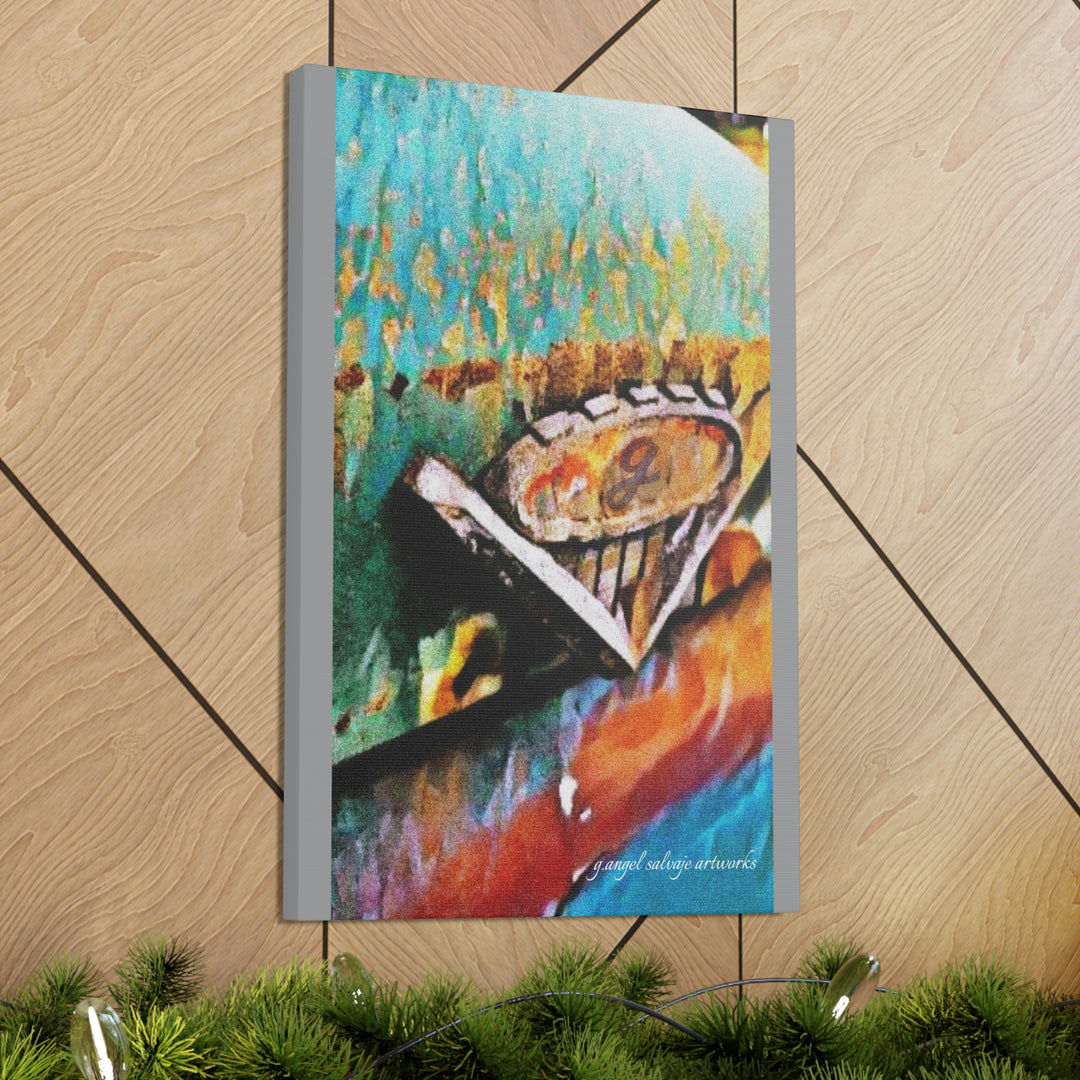 g's '63 V6 emblem on Canvas Gallery Wraps