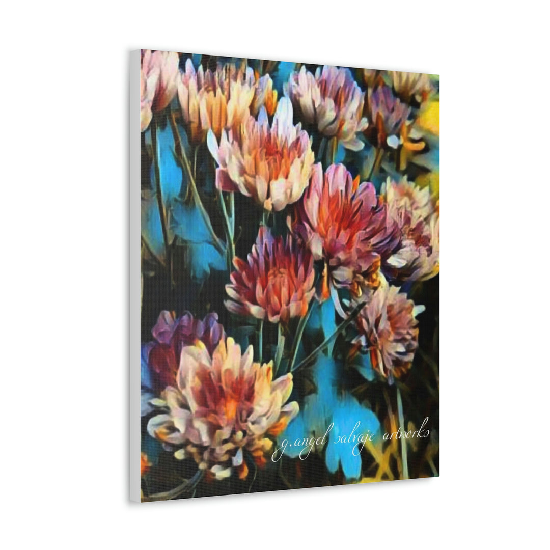 Corinthian Mums Canvas Gallery Wraps