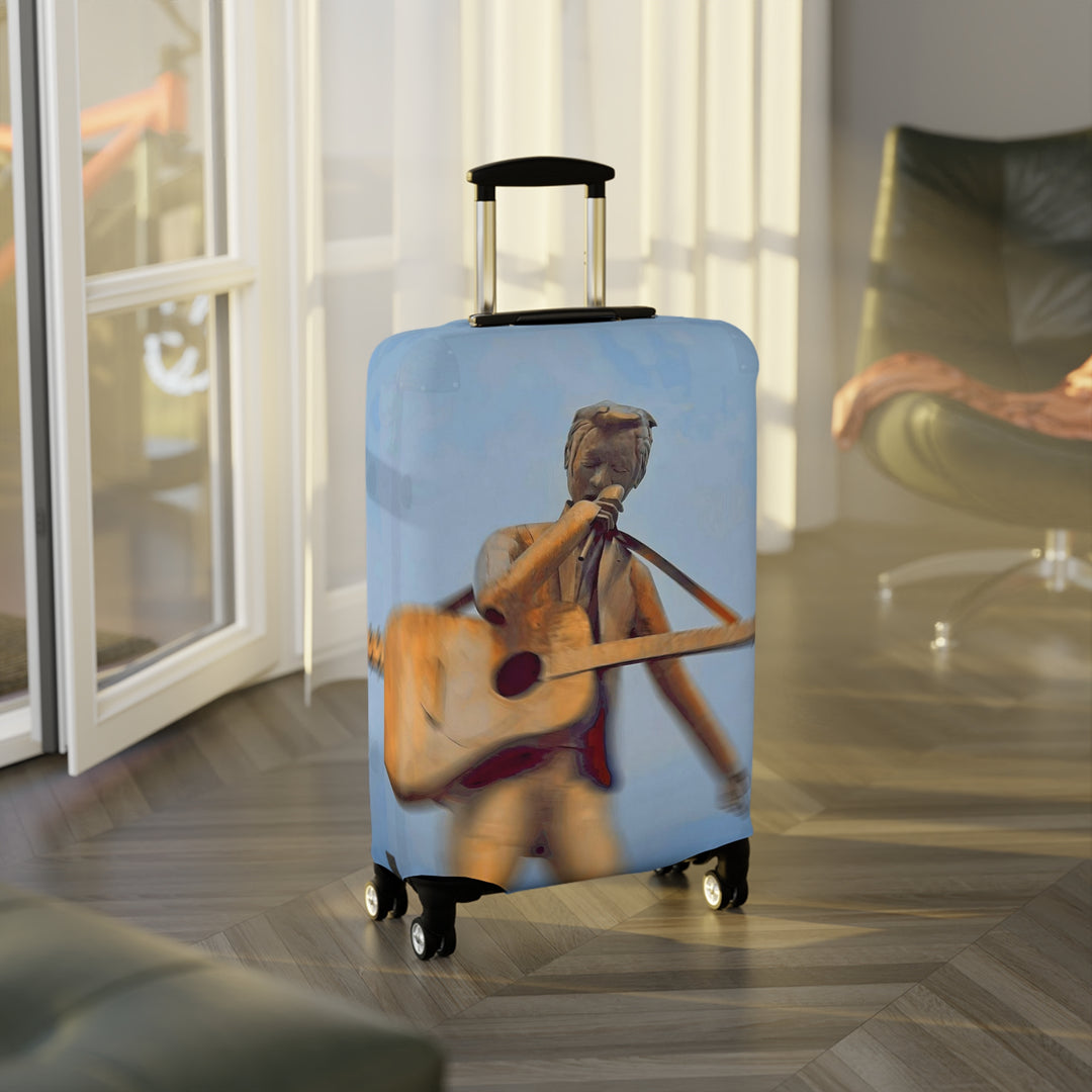 Singing River Sculpture Luggage Cover