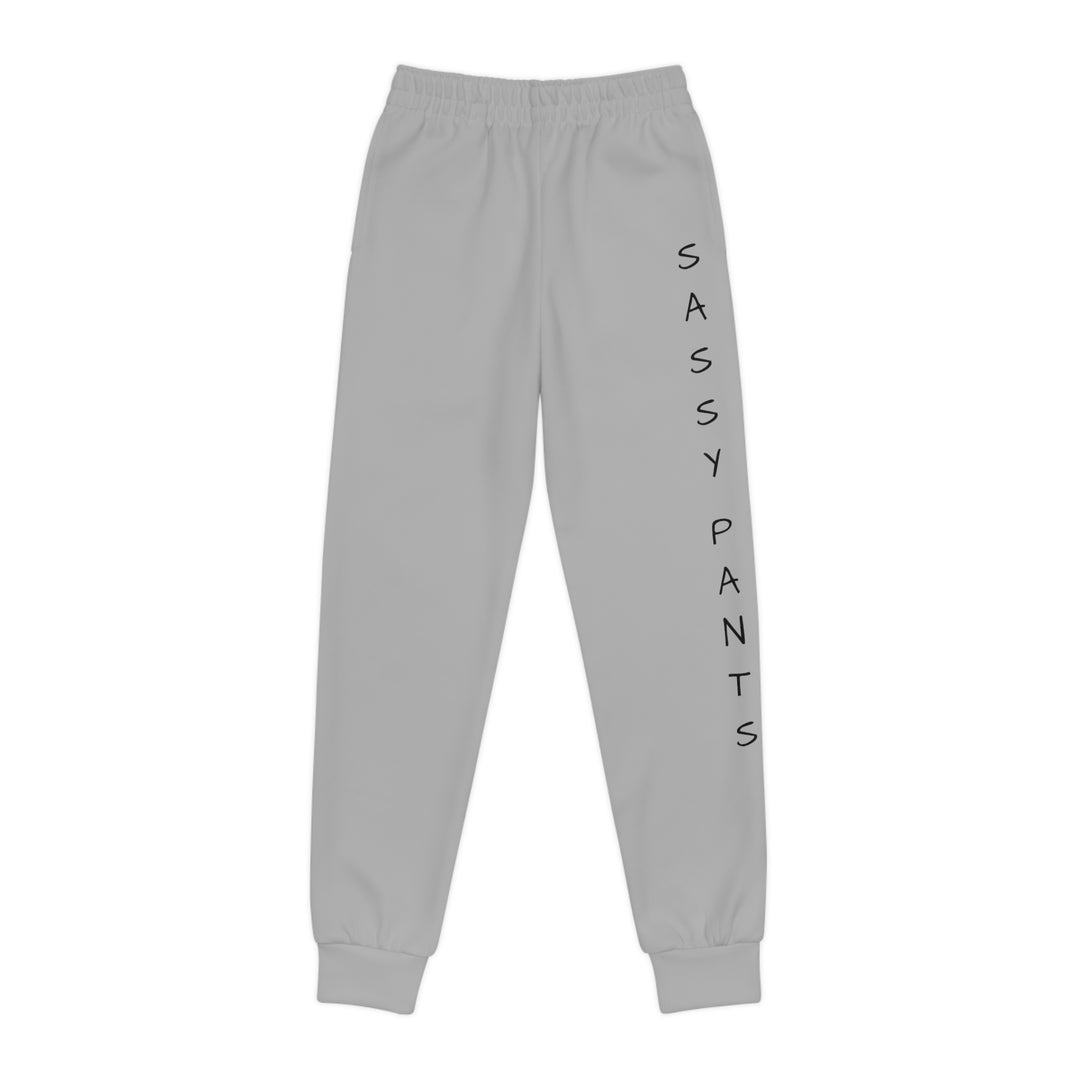 Light Grey Sassy Pants Youth Joggers (AOP)