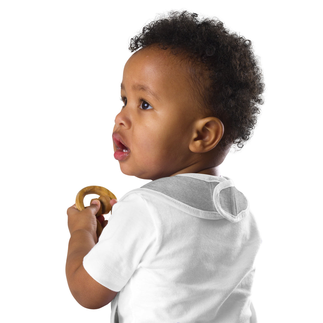 Daddy is my favorite guitar player Embroidered Baby Bib