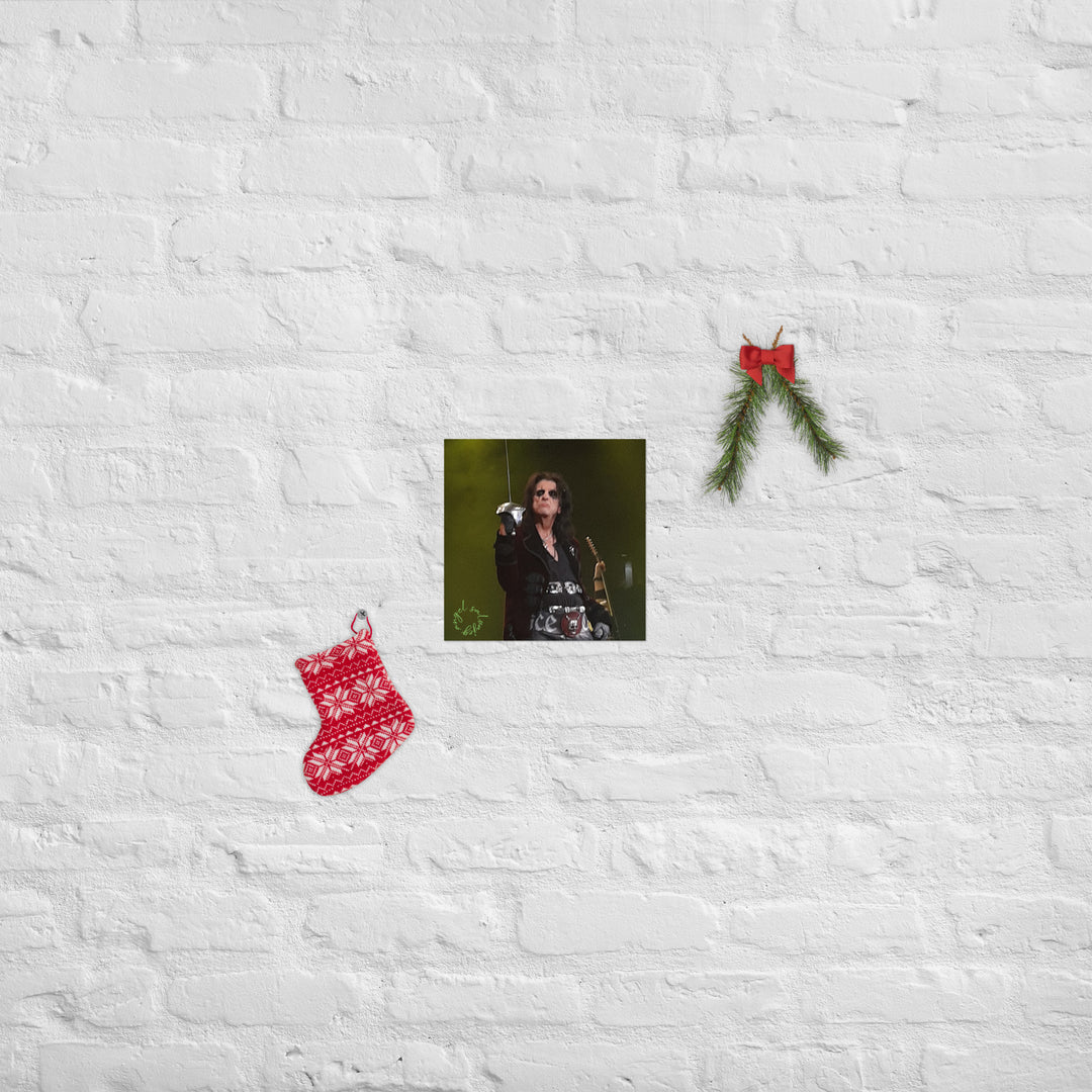 Have an Alice Cooper Christmas Poster