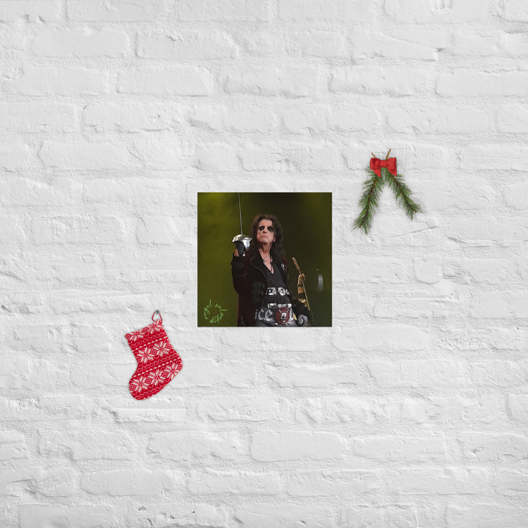 Have an Alice Cooper Christmas Poster