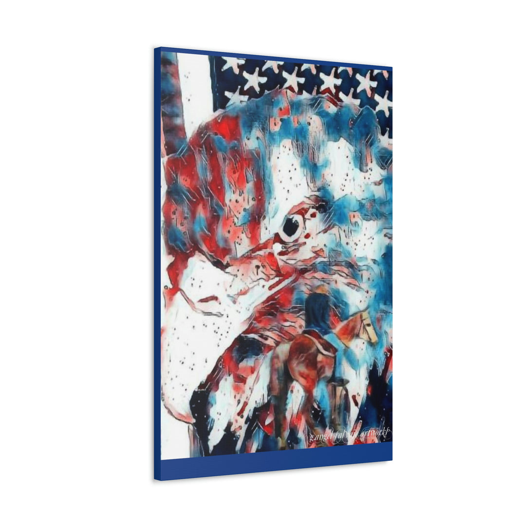 America Strong and Free Canvas Gallery Wraps