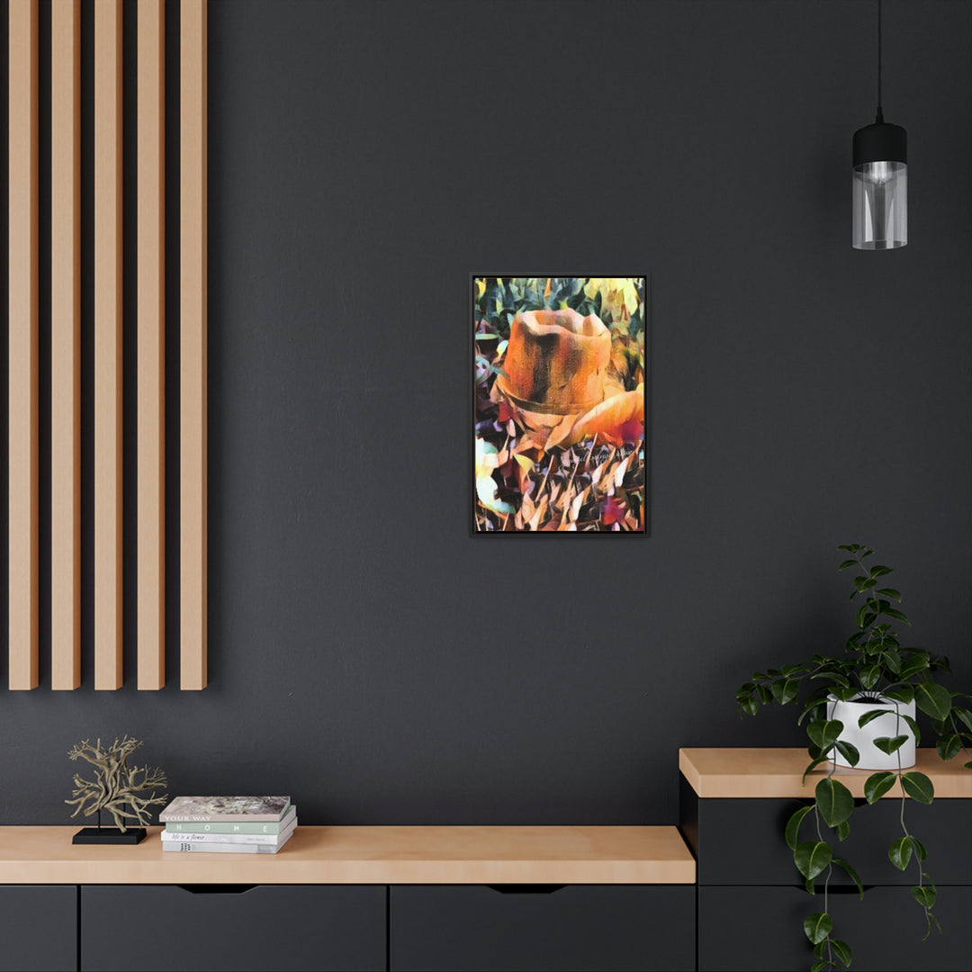 A Man's Hat Gallery Canvas Wraps, Vertical Frame