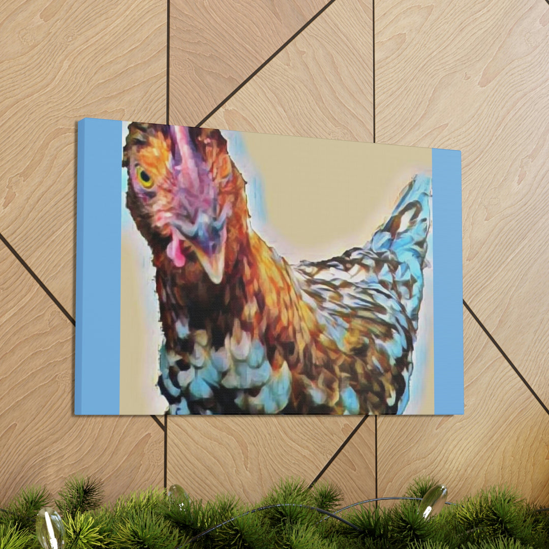 Spot the Hen on Canvas Gallery Wraps