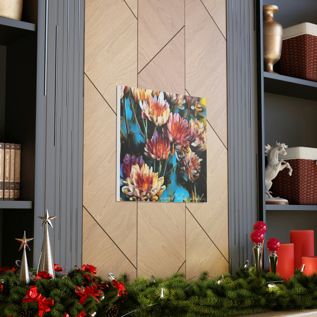 Corinthian Mums Canvas Gallery Wraps