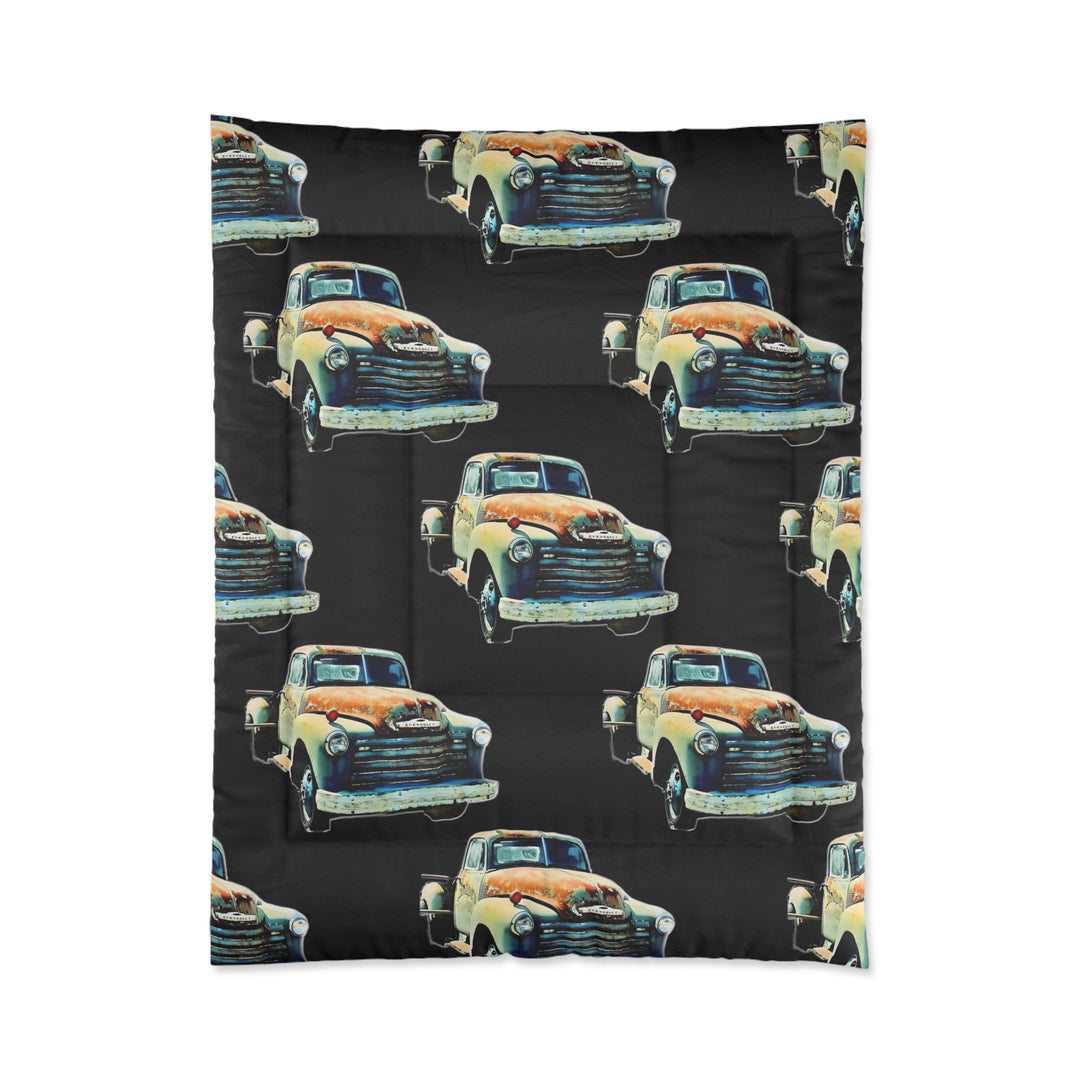 1953 Antique Truck Black  Comforter style 2