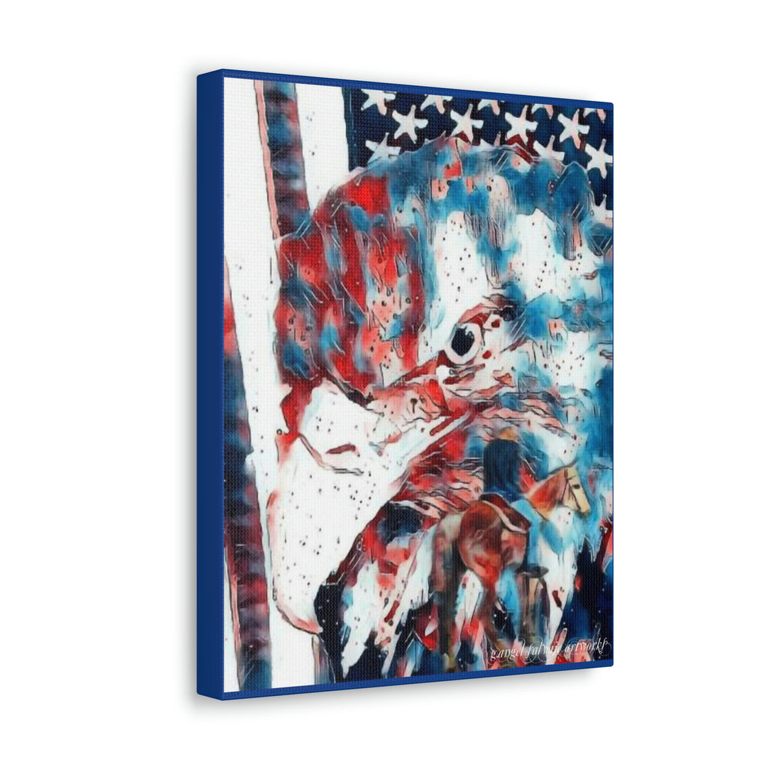 America Strong and Free Canvas Gallery Wraps