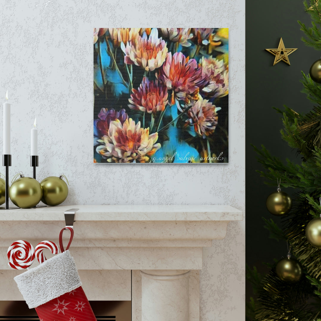 Corinthian Mums Canvas Gallery Wraps
