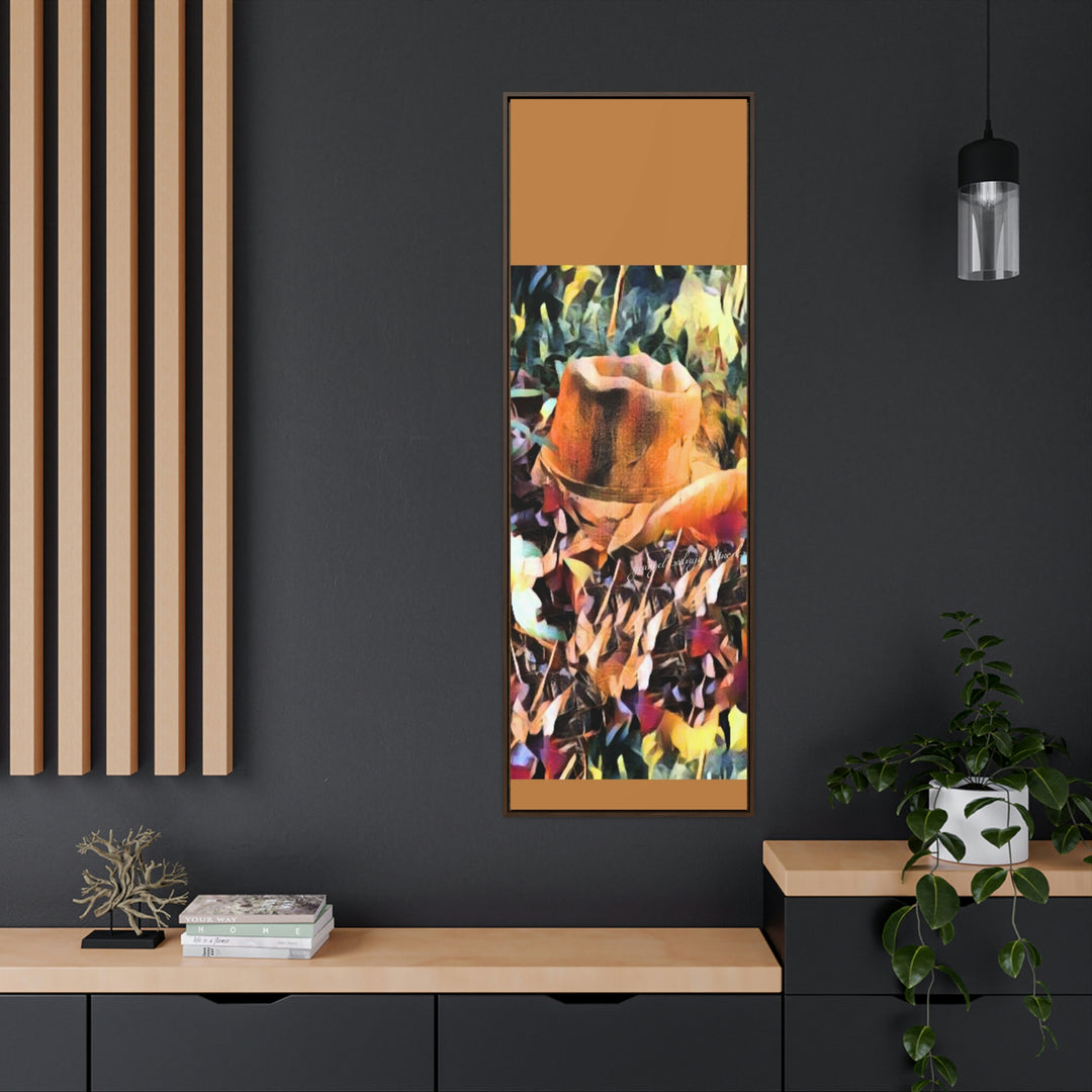 A Man's Hat Gallery Canvas Wraps, Vertical Frame