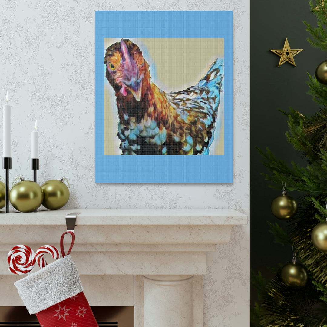 Spot the Hen on Canvas Gallery Wraps