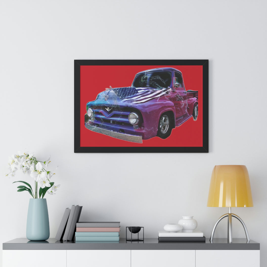 1956 Ford Truck Framed Horizontal Poster