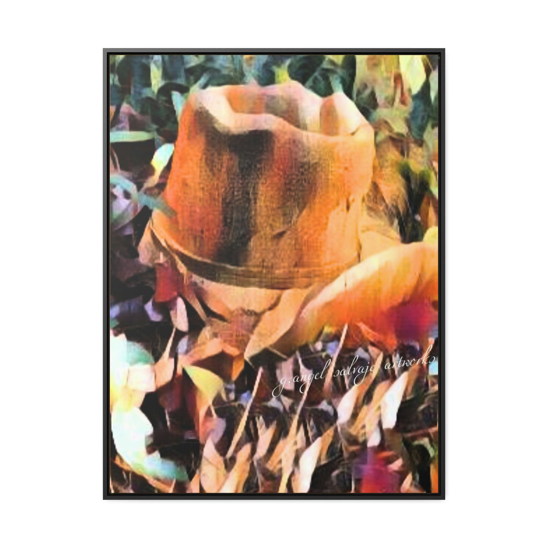 A Man's Hat Gallery Canvas Wraps, Vertical Frame