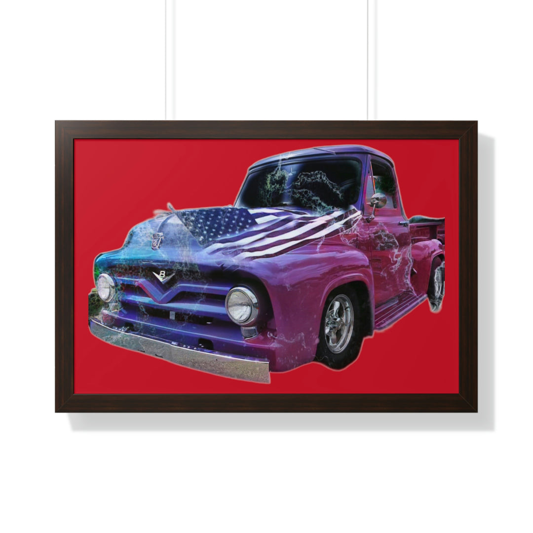 1956 Ford Truck Framed Horizontal Poster