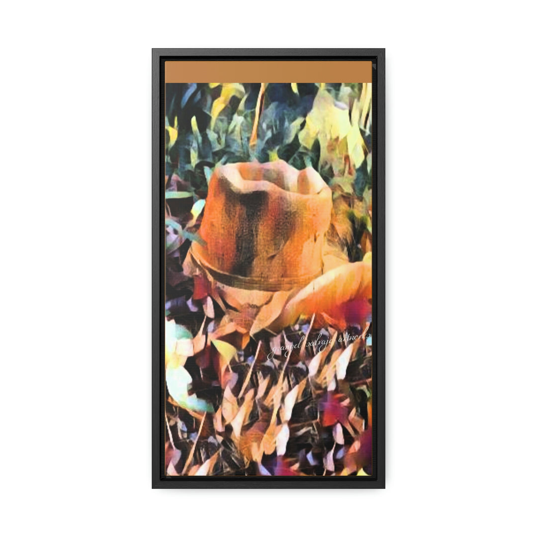 A Man's Hat Gallery Canvas Wraps, Vertical Frame
