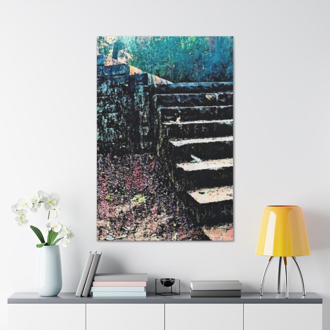 Take the High Road in pastels Canvas Gallery Wraps