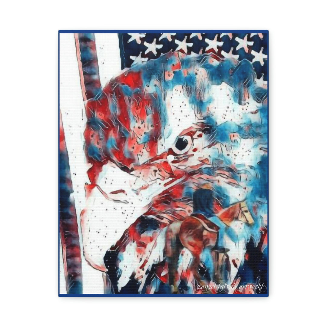 America Strong and Free Canvas Gallery Wraps