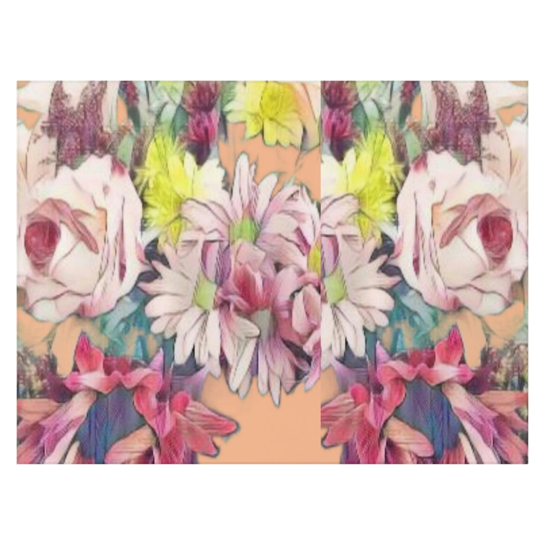 Floral in coral Dornier Rug