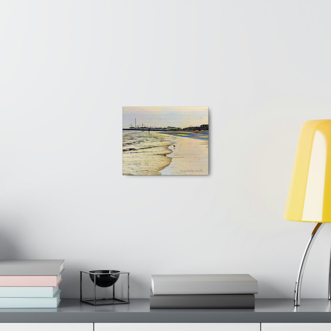 Galveston Strut Landscape Canvas Gallery Wraps