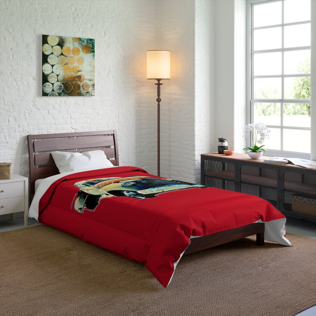 1953 Antique Truck Original Design,  Red Comforter